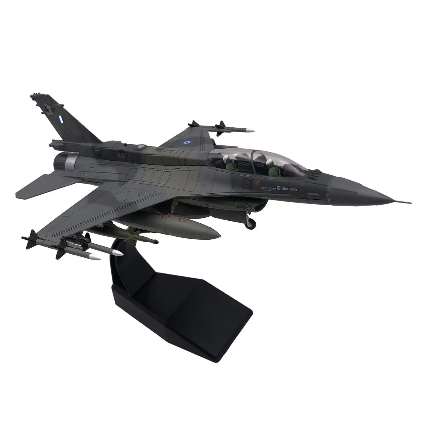 1:72 F16 Diecast Fighter Model, Retro Plane Model, Stimulated Airplane Collection Model with Display Base for Bedroom
