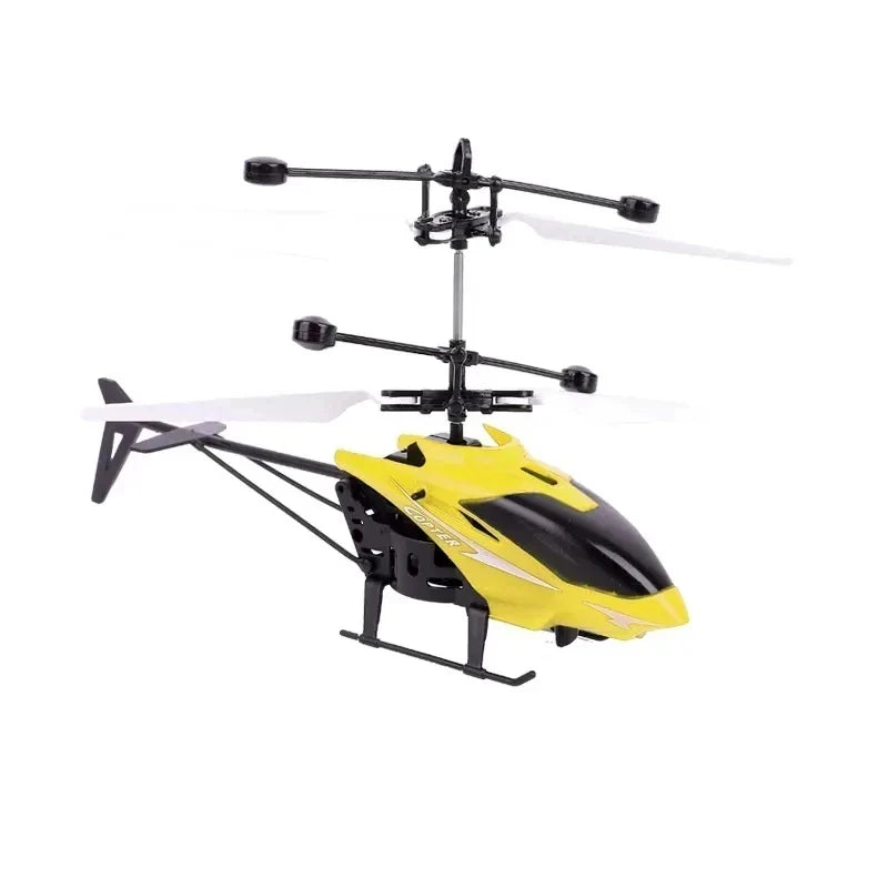 Rechargeable Mini RC Drone Remote Safe Fall-resistant RC Helicopters Drone ChildrenToys(No remote control battery)