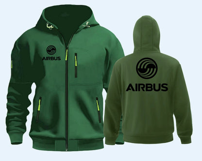 Airbus Airbusfan A320 AVIATION Flight Men's Hoodies Zip Hoodie Men Sweatshirts  Hooded Sweatshirt Zipper Cardigan Streetwear