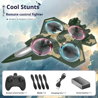 EPP Foam Remote Control Foam Fighter RC Drones Rechargeable Glider Flying Helicopter Toy Portable with Light RC Hobby Jet Plane