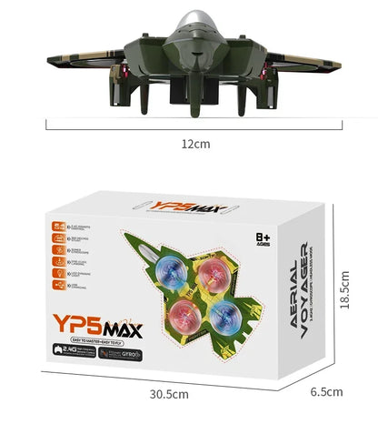 Stunt Light Remote Control Aircraft Four Channel Hovering High Altitude Rolling Special Effects Fighter Four Axis UAV