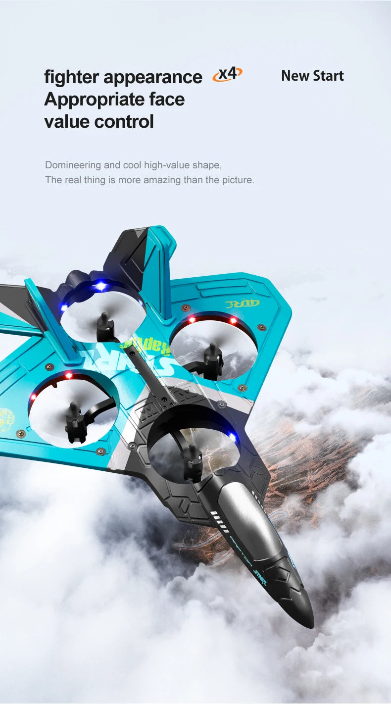 V17 RC Remote Control Airplane 2.4G Remote Control Fighter Hobby Plane Glider Airplane EPP Foam Toys RC drone Kids Gift rcplane