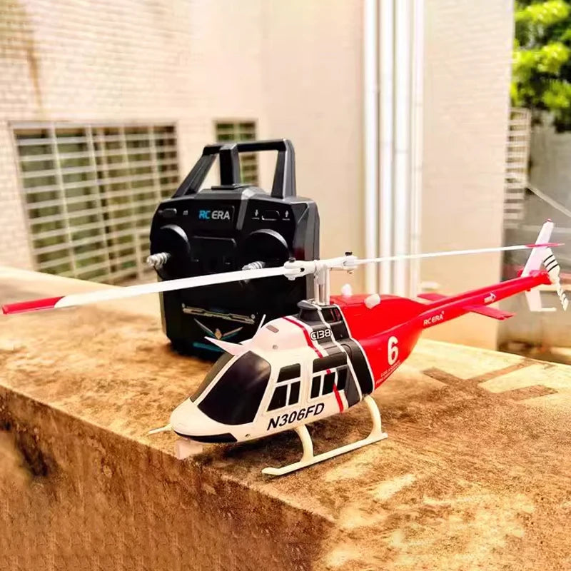 RC ERA C138 BELL 206 Jet Ranger 6-axis Gyro Stabilized Altitude Hold 4ch RC Helicopter Aircraft Hobby for Adults -RTF
