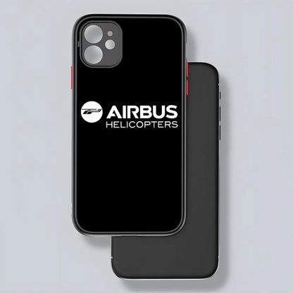Airbus Logo Phone Case Matte Transparent Back For IPhone 16 15 14 13 12 11 Pro Max X XR XS Plus Cover