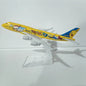 JASON TUTU 15CM ANA sea turtle painting Airbus A380 Airplane Model Aircraft Model Diecast Metal Planes Model All Nippon Airways