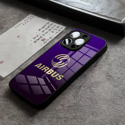 Airbus Logo Phone Case For IPhone 17 14 Pro Max 15 Pro 12 11 13 Mini X XR XS 16e Plus SE Glass Cover