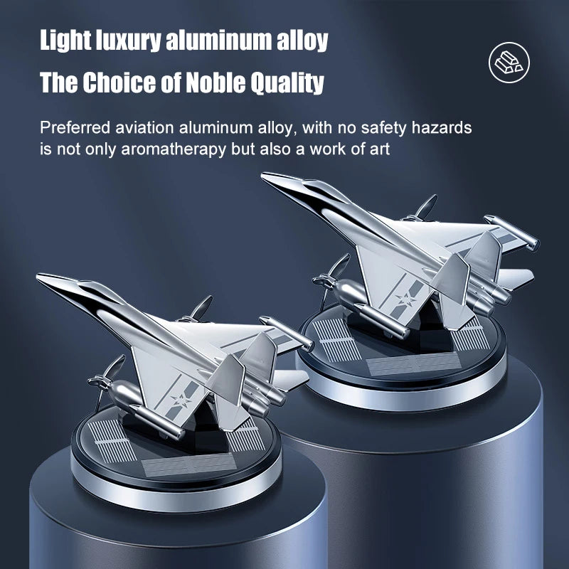 Car Air Freshener Solar Propeller Fighter Car Interior Decoration Accessories Long-lasting Fragrance Car Interior Decorations