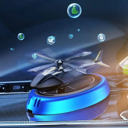 Solar Car Fragrance Helicopter Car Air Freshener ornaments Decor Interior Decoration Solar Rotating Aroma Diffuser for Office