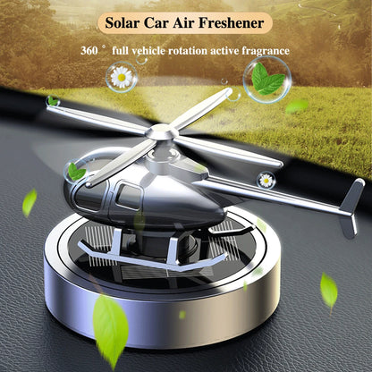 Car Air Freshener Solar Helicopter Modeling Automobile Perfume Car Interior Accessories Propeller Rotating Auto Perfume Diffuser
