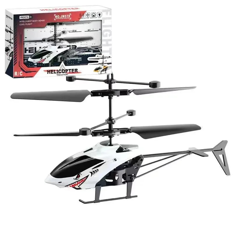 Aircraft Gesture Sensor Control Aircraft Flight Helicopter Luminous Children's Toys