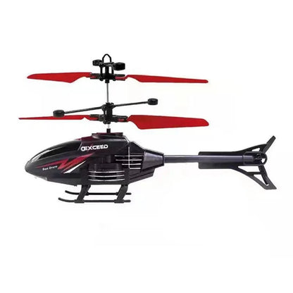 2 Channel Gesture Control Suspension Helicopter RC Remote Induction Aircraft With Charging LED Light Kids Toy for Boys