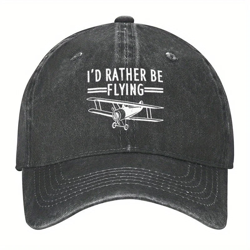 Hats Funny Airplane Design For Adult Airplane Aviation Pilot 956576 Vintage Washed Baseball Cap TT4100% Cotton