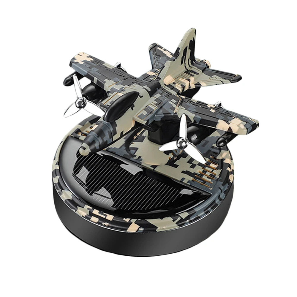 New Solar Fighter Car Air Freshener Propeller Rotate Perfume  Fragrance Decoration Flavoring Supplies Interior Accessories