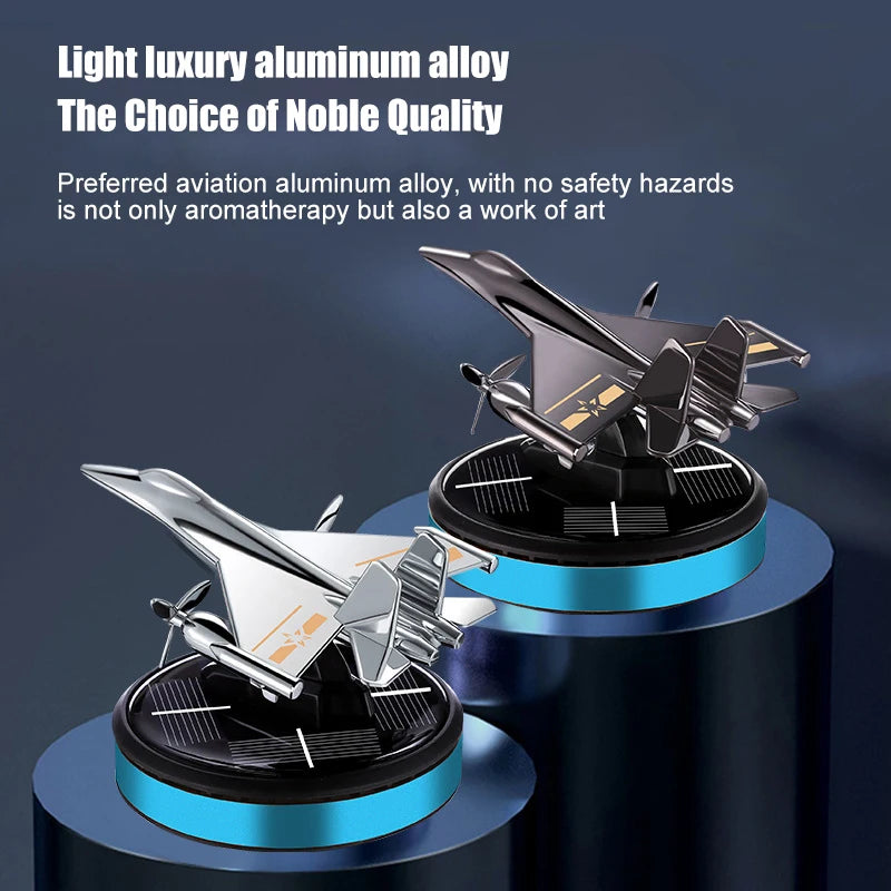 Car Air Freshener Solar Propeller Fighter Car Interior Decoration Accessories Long-lasting Fragrance Car Interior Decorations