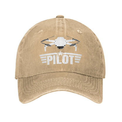 Drone Pilot for Quadcopter Men Women Baseball Caps FPV Racing Pilot Distressed Washed Hats Vintage Outdoor Travel Gift Sun Cap