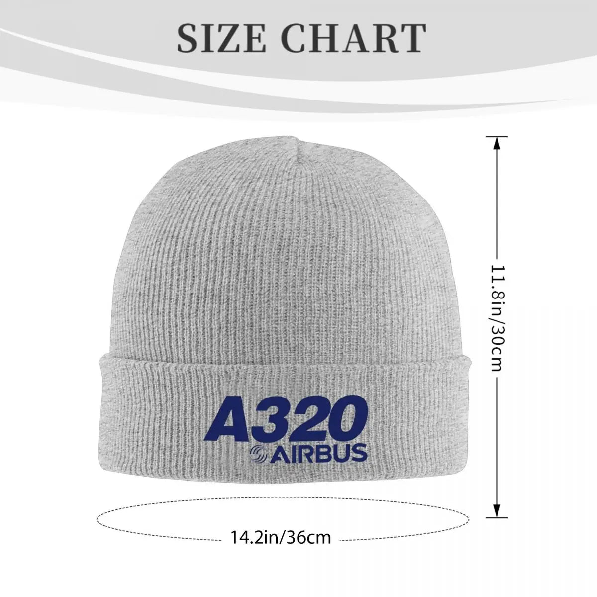 Airbus A320 Logo Warm Knitted Cap Winter Knit Bonnet Hat Skullies Beanies Hip Hop Caps for Unisex
