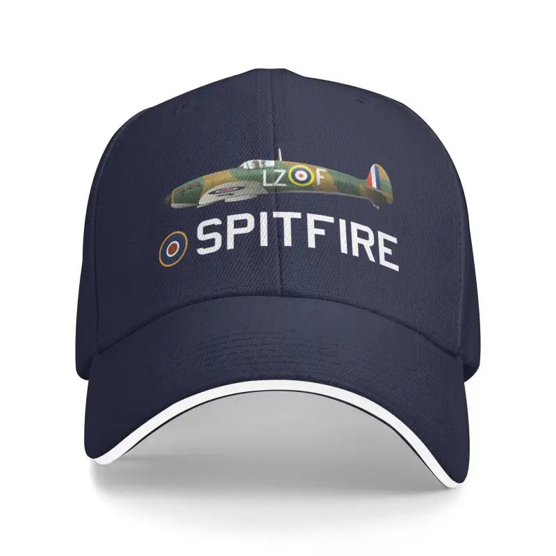 Custom Super marine RAF Spitfire Baseball Cap Unisex Adjustable