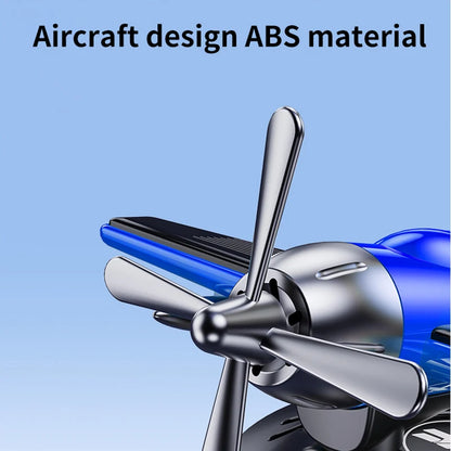 New solar powered rotating aircraft car fragrance car perfume seat accessories car interior perfume decoration