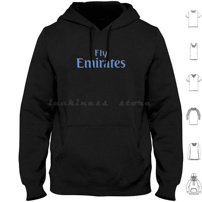 Fly Hoodie Cotton Long Sleeve Flight Plane Fly Etihad Logo Airways Fly Better Uni Emirates American Travel