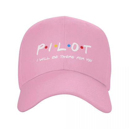 Friends Pilot I'll Be There For You Baseball Cap Men Women Adjustable Fighter Airplane Aviation Dad Hat Summer Snapback Caps
