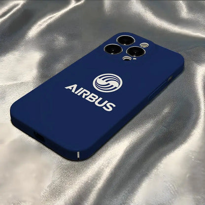 Airbus Logo Phone Case For Iphone 16 Pro Max 15 Pro 13 14 12 11 8 7 Plus X XR XS Max All Inclusive Cover