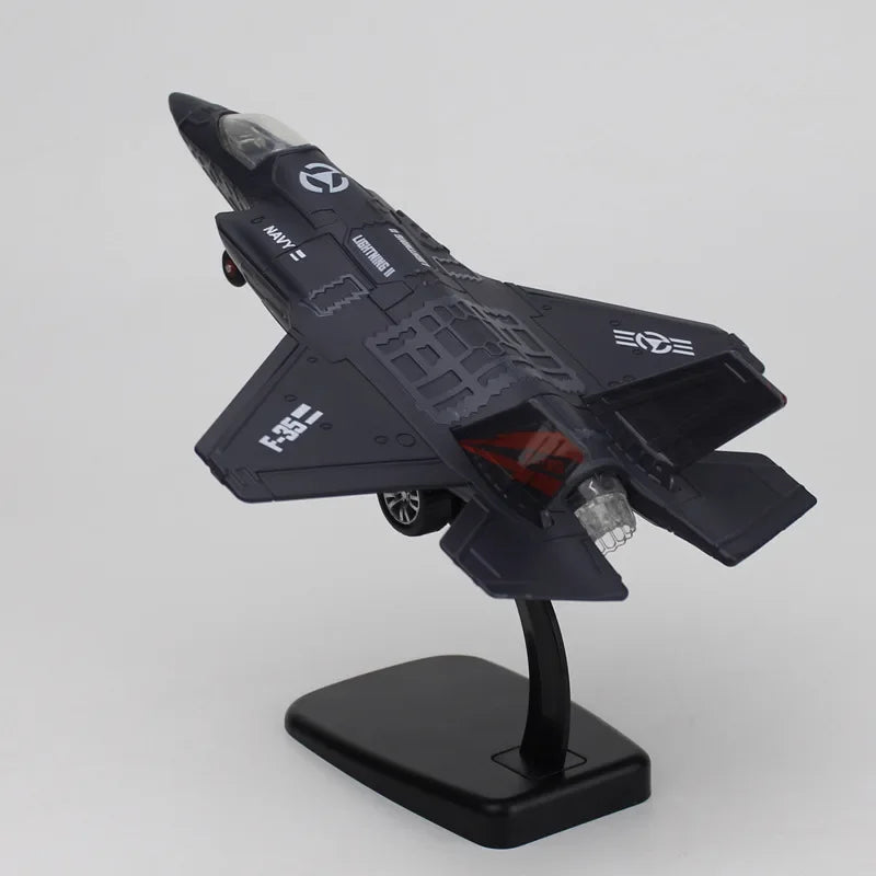 J15 F16 F22  Aircraft Serie Rafale fighter jet Alloy Fighter Soundlight Echo Military Metal Model Scenic Area Exhibition Gift