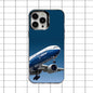 B-BoeingS 777 Top Airplane Phone Case For iPhone 16,15,14,13,12,11,8,7,Pro,Max,Plus,Mini,XS,SE Anti Fall Black Matte Hard