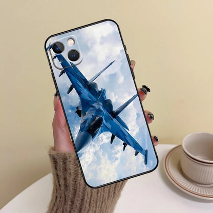 Fighter Planes Phone Case For iPhone 15 14 Plus 11 12 13 16 Pro Max Mini 7 8 X XR XS Max Cover