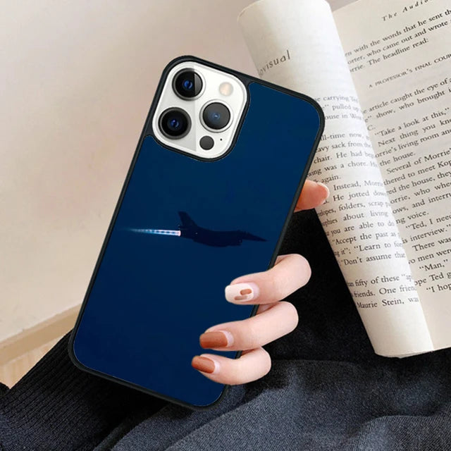 Jet Fighting Aircraft Phone Case Back Cover for iPhone 17 Air 16 15 14 13 11 12 Pro Max Plus Fundas Coque