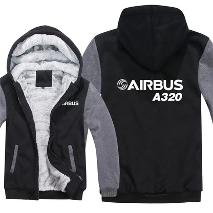 Airbus A320 Hoodies Men Fashion Coat Pullover Fleece Liner Jacket Plane Pilot 320 Airbus Sweatshirts Hoody