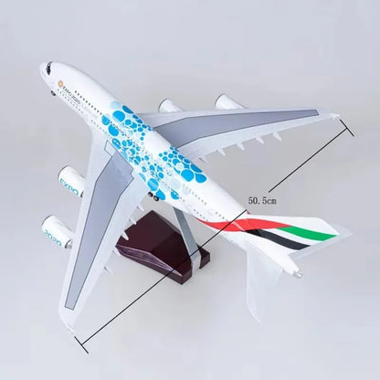 46cm Model Plane 1:160 Scale Emirates Aviation Expo 2020 Dubai