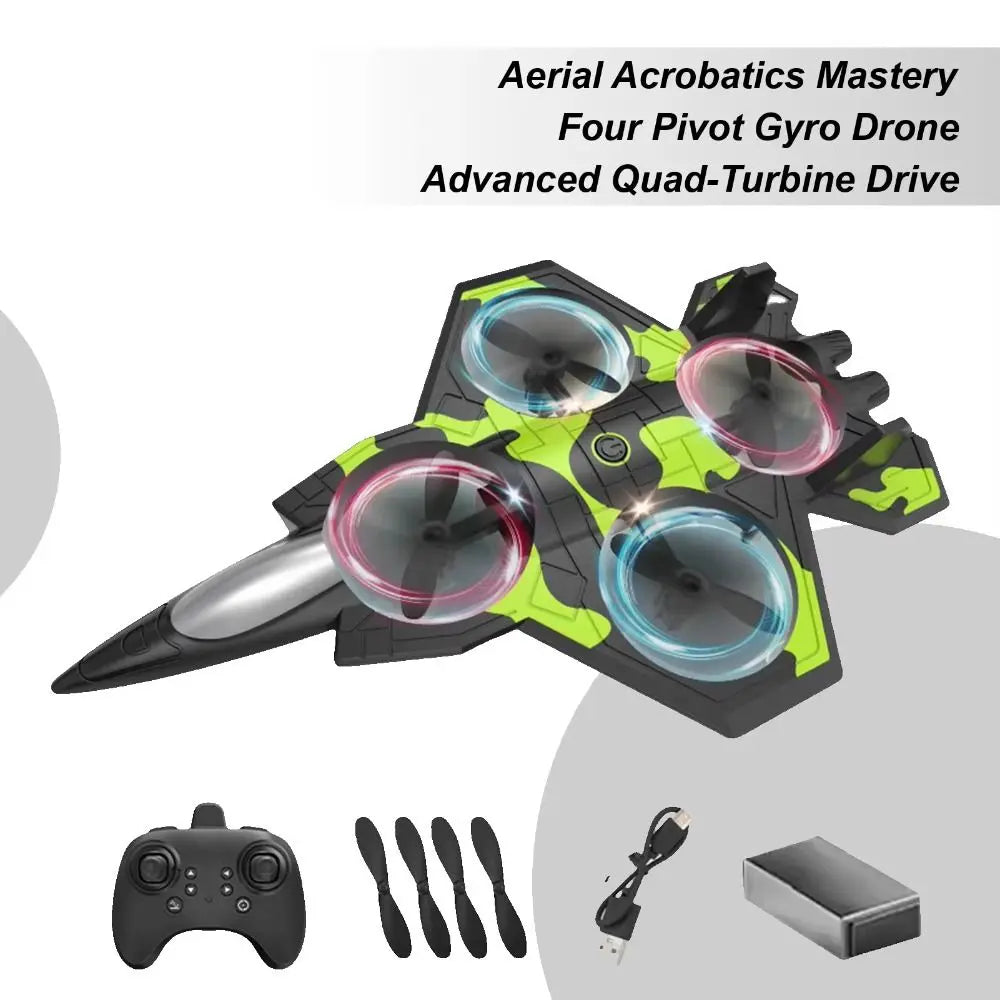 EPP Foam Remote Control Foam Fighter RC Drones Rechargeable Glider Flying Helicopter Toy Portable with Light RC Hobby Jet Plane