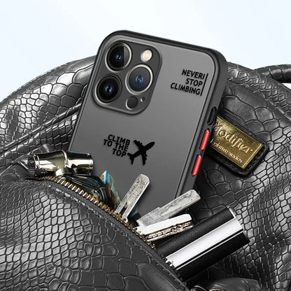 Mountain Peak Aircraft Phone Case for Apple iPhone 15 16 Pro XS Max 16e 13 14 Plus XR SE 7 8 12 11 Pro plus Matte