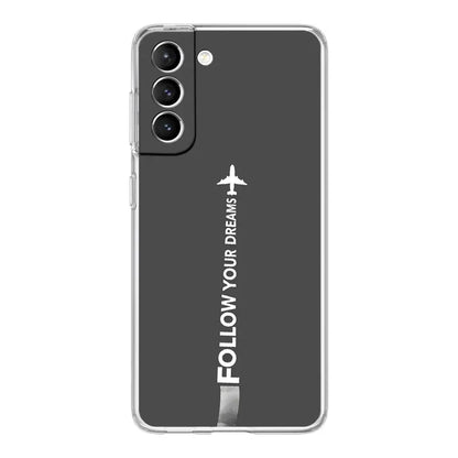 Phone Case For Samsung Galaxy S25 S24 S23 FE S22 Ultra S20 S21 5G S10 S9 Plus S10E S8 Soft Clear Cover Premium Airplane Pattern