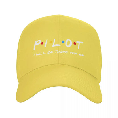 Friends Pilot I'll Be There For You Baseball Cap Men Women Adjustable Fighter Airplane Aviation Dad Hat Summer Snapback Caps