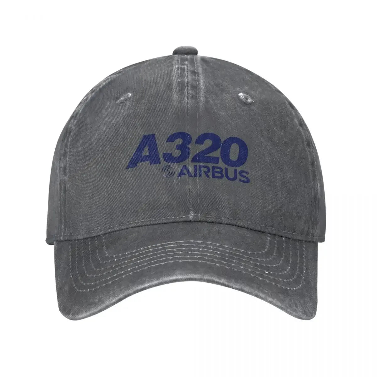 Airbus A320 Logo Baseball Caps Fashion Denim Fabric Hats Outdoor Adjustable Casquette Streetwear Baseball Cowboy Hat for Unisex