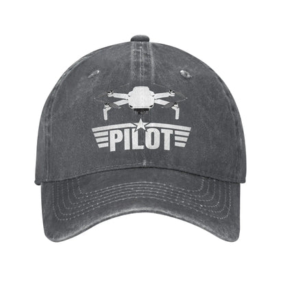 Drone Pilot for Quadcopter Men Women Baseball Caps FPV Racing Pilot Distressed Washed Hats Vintage Outdoor Travel Gift Sun Cap