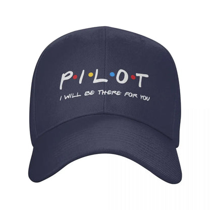 Friends Pilot I'll Be There For You Baseball Cap Men Women Adjustable Fighter Airplane Aviation Dad Hat Summer Snapback Caps