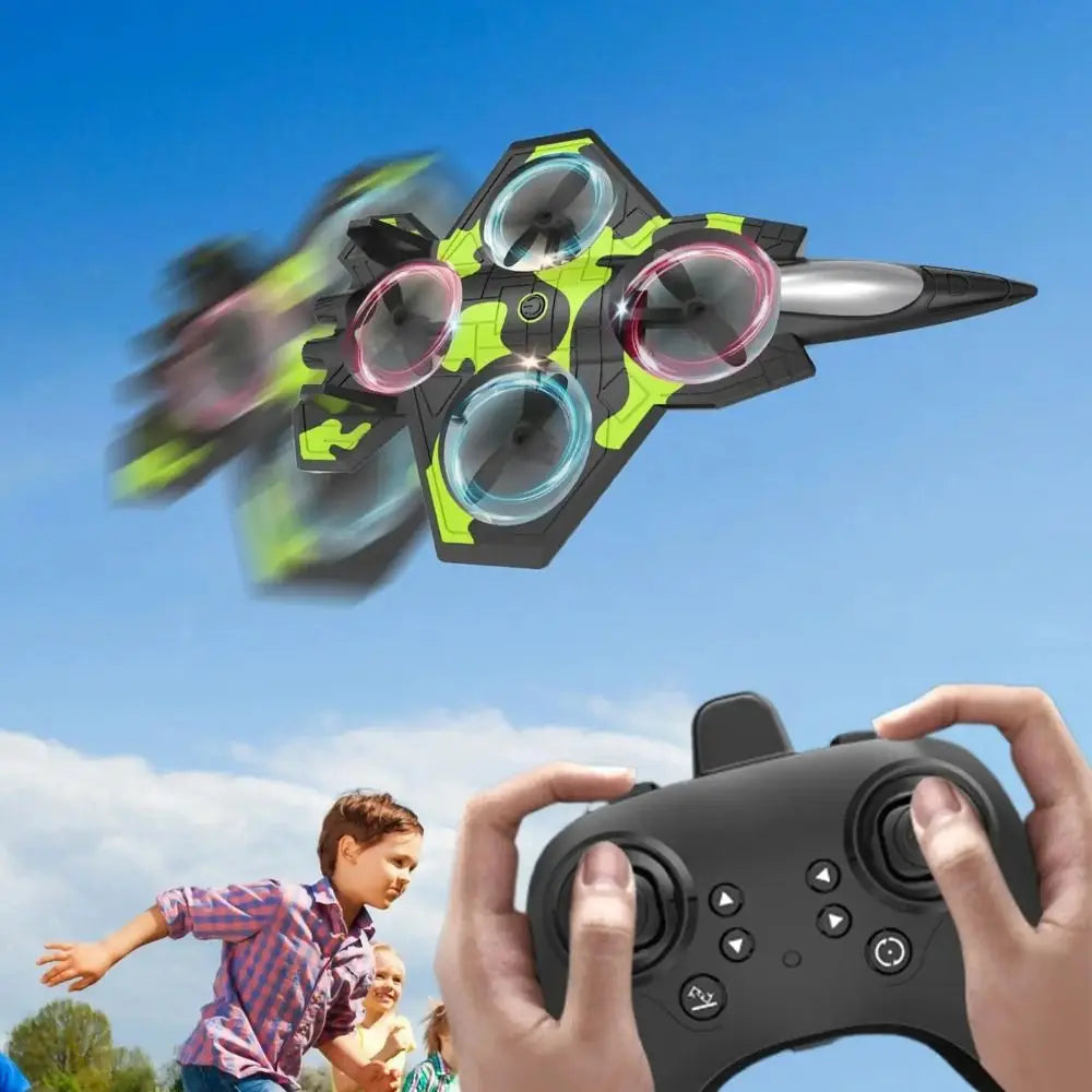 EPP Foam Remote Control Foam Fighter RC Drones Rechargeable Glider Flying Helicopter Toy Portable with Light RC Hobby Jet Plane