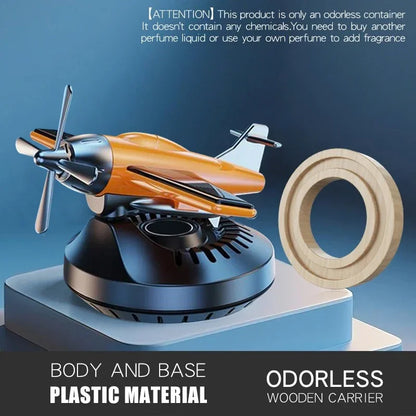 New Solar Car Air Freshener Helicopter Car Ornaments Accessories Decoration Propeller Rotating Auto Flavoring Perfume Diffuser