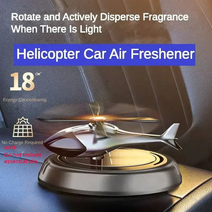 Solar Car Fragrance Helicopter Car Air Freshener ornaments Decor Interior Decoration Solar Rotating Aroma Diffuser for Office