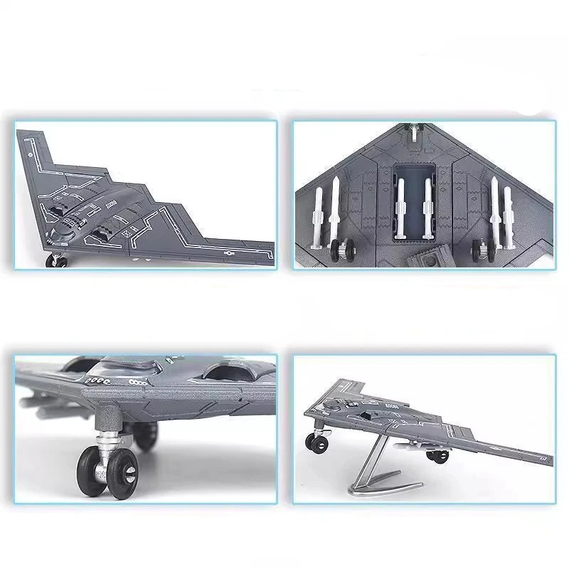 1:200 Creative Military Series Building Blocks The B2 Ghost Stealth Bomber Fighter Model Home Decor Toys For Kids Christmas Gift