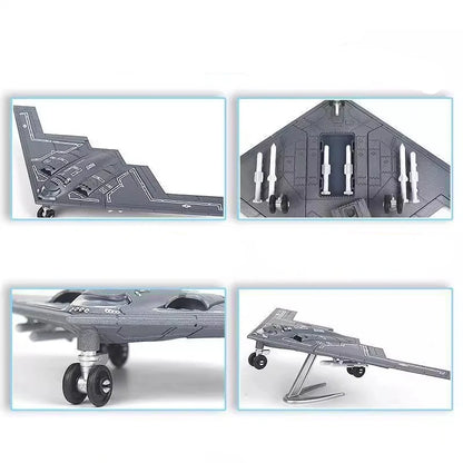 1:200 Creative Military Series Building Blocks The B2 Ghost Stealth Bomber Fighter Model Home Decor Toys For Kids Christmas Gift