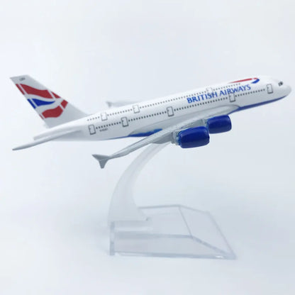 16CM A380 Series airplane kit Alloy Metal Diecast Airplanes Toy Airbus 380 plane model for Collection Gift