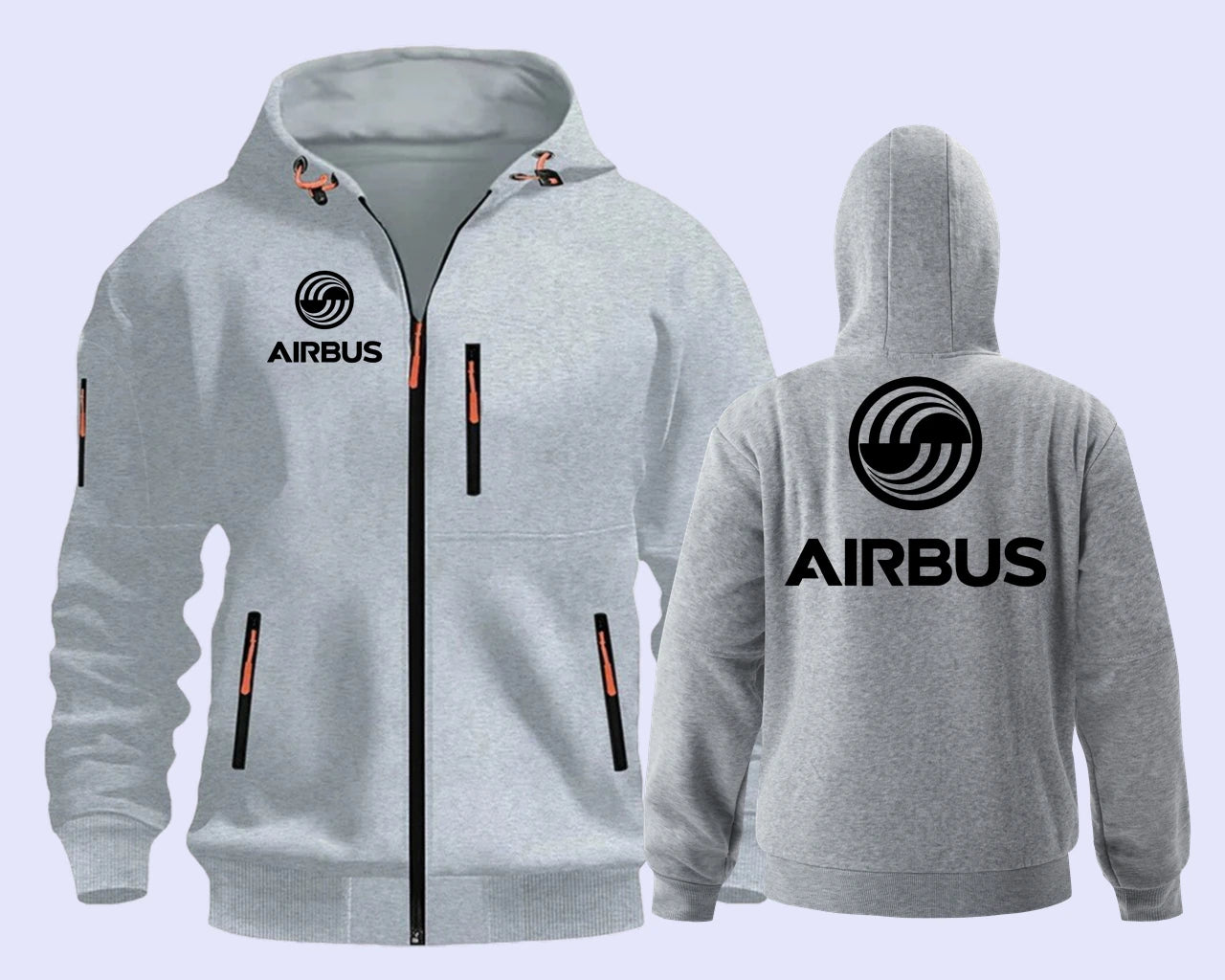 Airbus Airbusfan A320 AVIATION Flight Men's Hoodies Zip Hoodie Men Sweatshirts  Hooded Sweatshirt Zipper Cardigan Streetwear