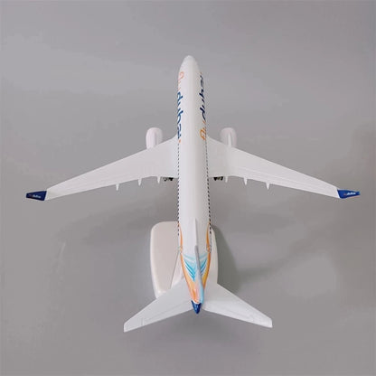 20cm Alloy Metal Air Fly Dubai Airlines B737 Diecast Airplane Model Dubai Boeing 737-800 Airways Plane Model Aircraft w Wheels