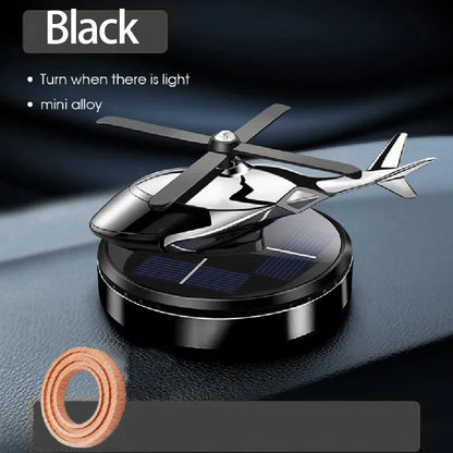 Solar Powered Car Fragrance Helicopter Decoration Alloy Material Interior Decoration Aesthetic Pleasing Automobile Perfu Amagi