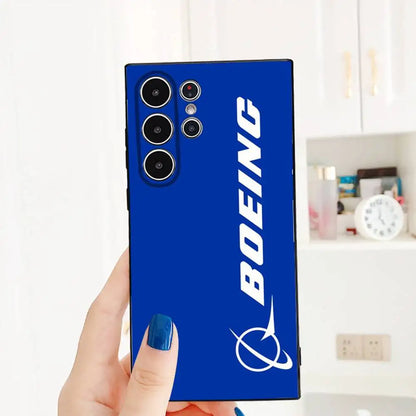 Cool The B_Boeing Design Phone Case for Samsung Galaxy S25 S24 S23 S22 S21 S20 Ultra Plus Shockproof Frosted Soft Cover Funda