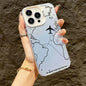 Travel-Inspired Airplane Route Design Case for iPhone 15 14 13 12 11 Pro Max XS X XR 7 8 15 Plus SE 2022 Shockproof Bumper Cover