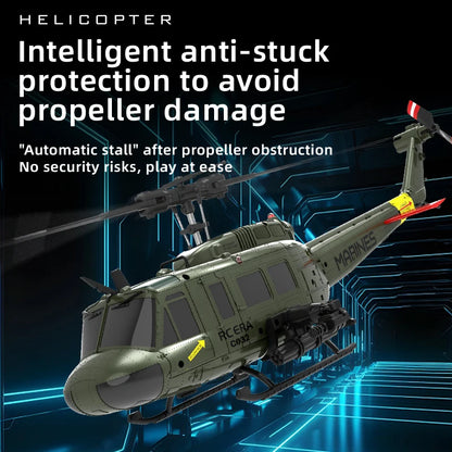 C032 RC Helicopter 2.4G 6-Aixs Gyroscope 6CH Altitude Hold Optical Flow Brushless Remote Control Helicopter Toys For Kid Adult